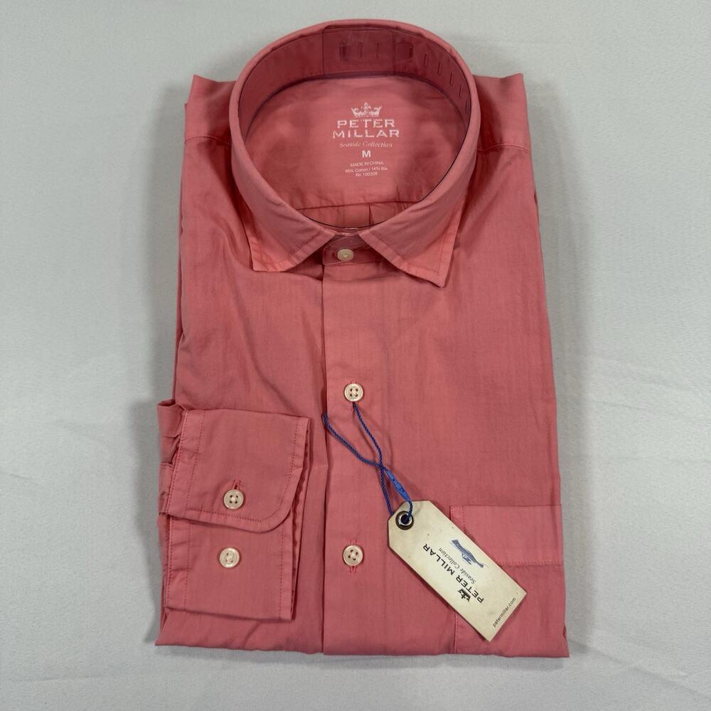 Peter Millar Seaside Button Down Shirt Size Medium NWT $125